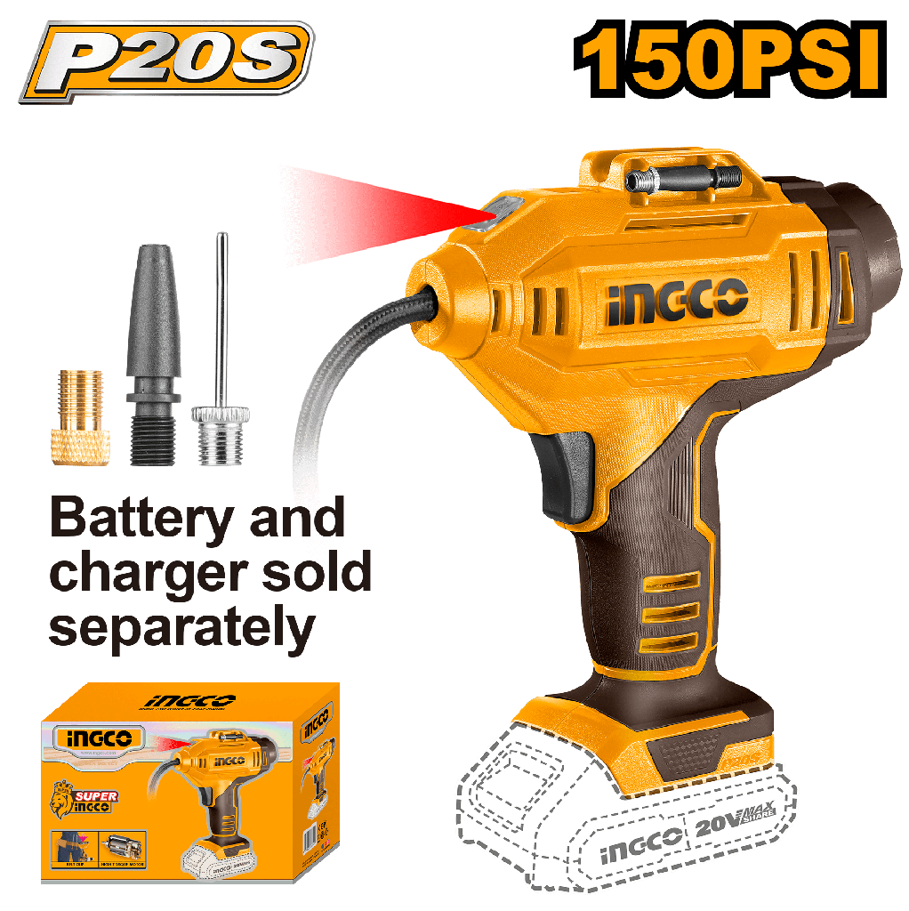 COMPRESOR AIRE  20V (150Psi)