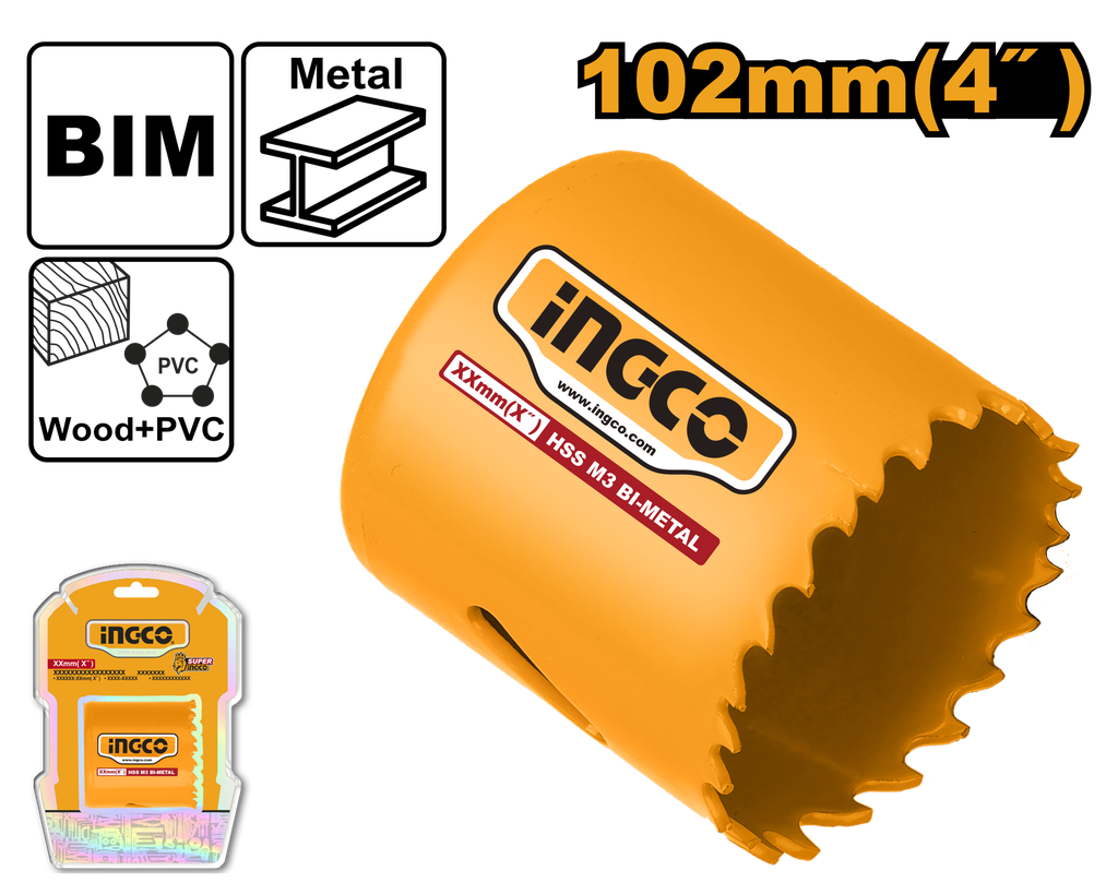 CORONA BIMETAL 102MM INGCO HSB101021