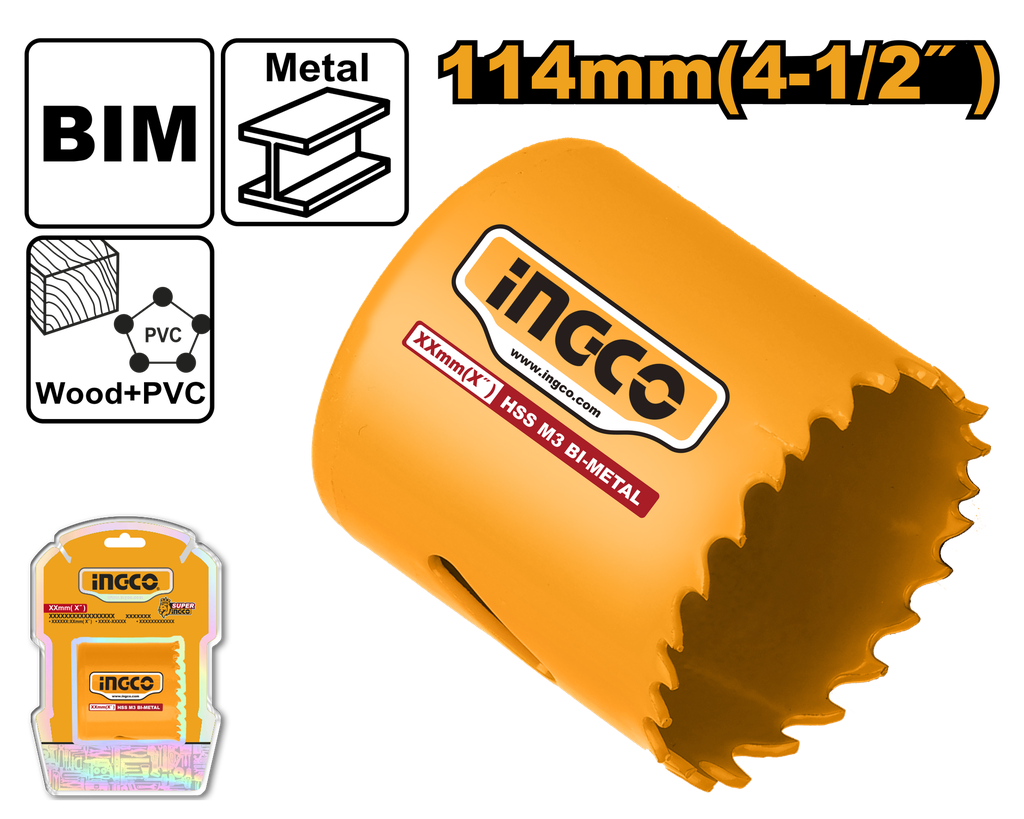 CORONA BIMETAL 114MM INGCO HSB101141