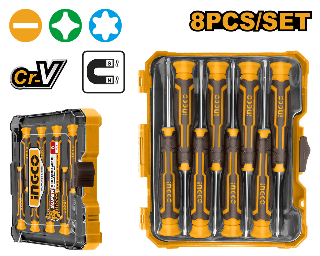 JGO DESTORNILLADORES PRECISION 8 PCS