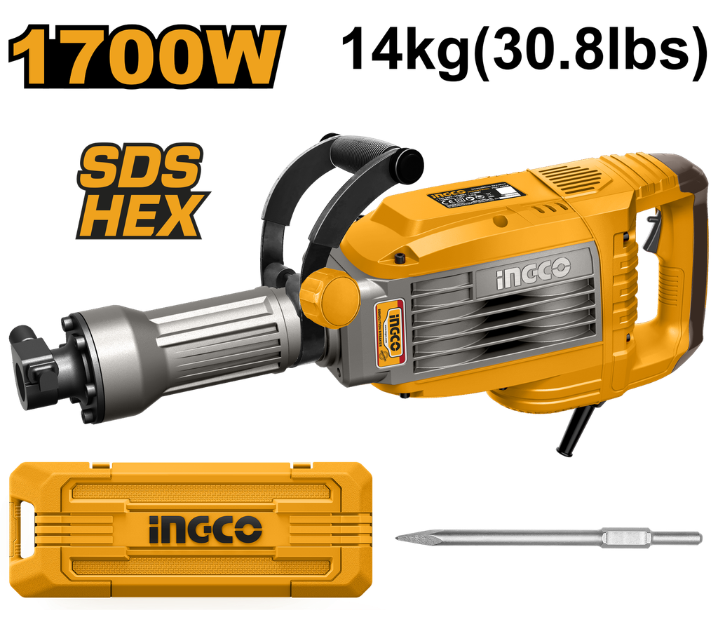 MARTILLO DEMOLEDOR SDS HEX. 1700w