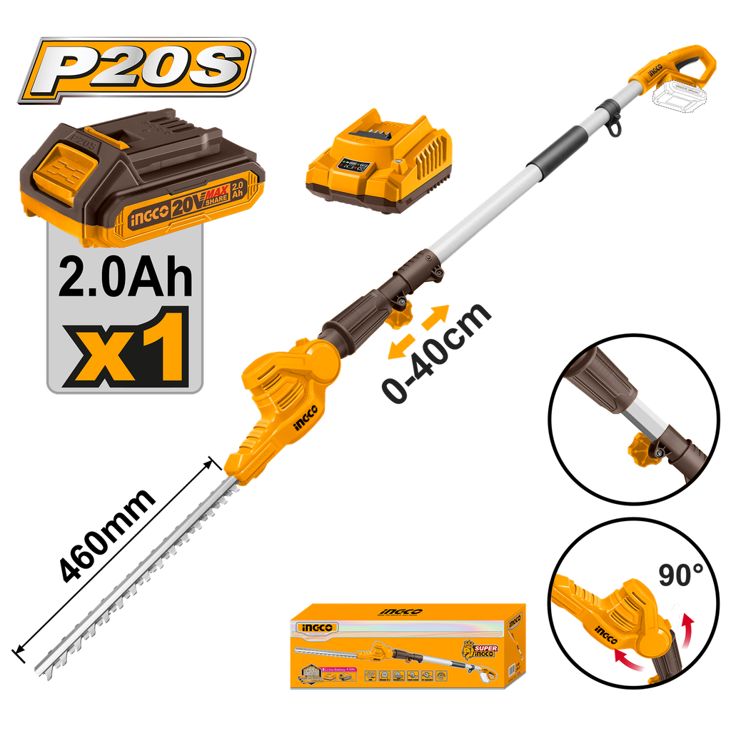 CORTASETOS CON PERTIGA 20V (460mm)