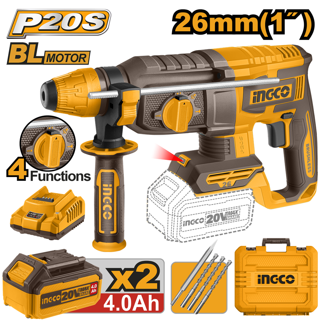 MARTILLO COMBINADO DEMOLEDOR  26mm 20V