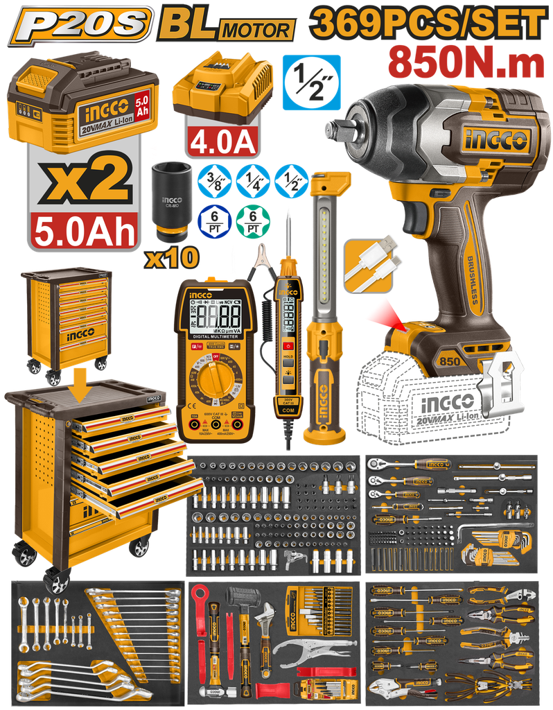 CARRO TALLER 369 PIEZAS