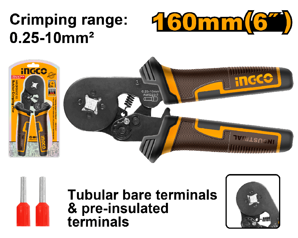 CRIMPADORA  TERMINALES 160mm