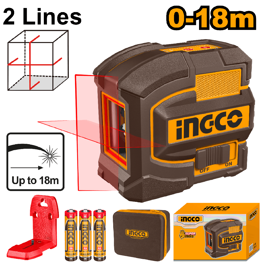 LASER LINEA ROJA AUTONIVELANTE 0-18m
