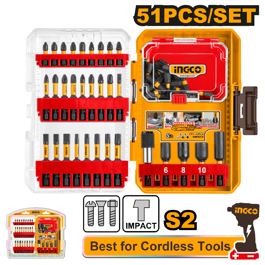SET 51 PUNTAS DE IMPACTO + PORTA PUNTAS