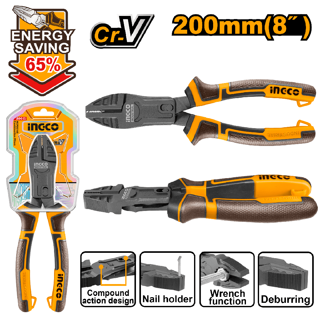 ALICATE  PRO UNIVERSAL COMBINADO 200mm