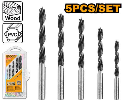 JUEGO 5 BROCAS PARA MADERA