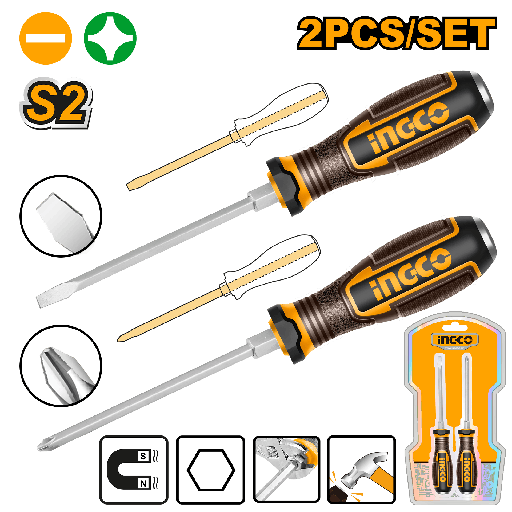 JGO 2 DESTORNILLADORES (Vástago hexagonal)
