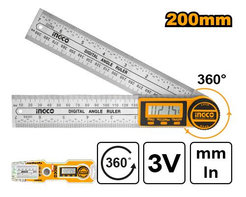 ESCUADRA ANGULAR DIGITAL 200mm