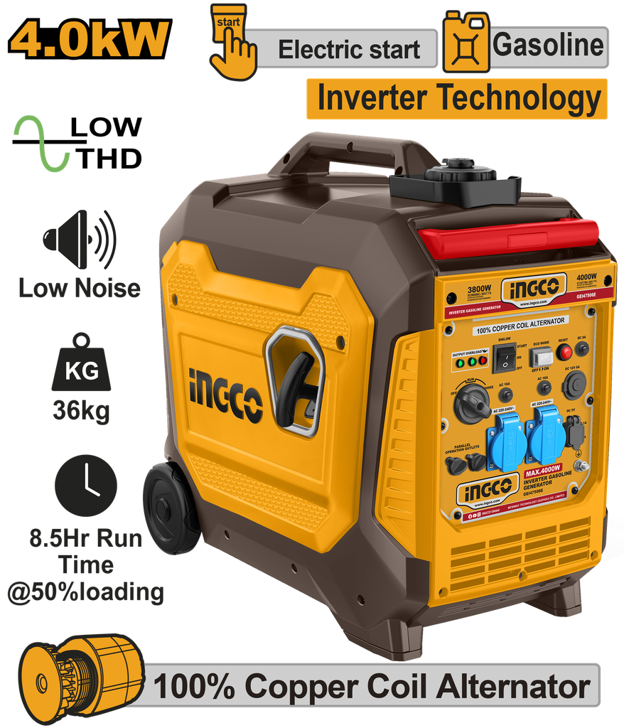 * GENERADOR GASOLINA SILENCIOSO 4.000w