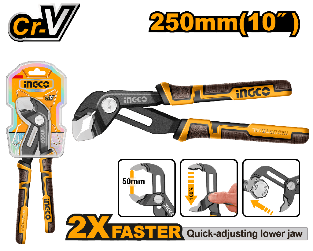TENAZA PICO LORO 250mm (apertura rapida 50mm)
