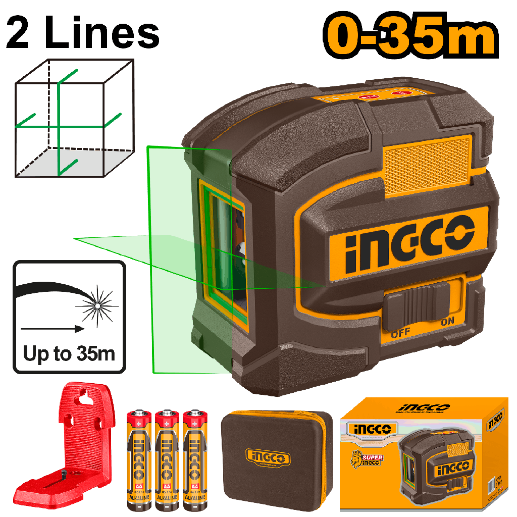LASER LINEA VERDE AUTONIVELANTE 0-35m