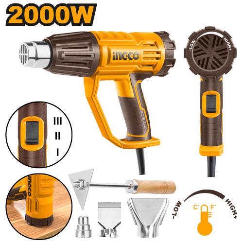 PISTOLA AIRE CALIENTE 2000w TEMPERATURA AJUSTABLE
