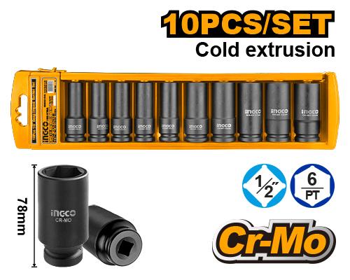 JGO 10 VASOS IMPACTO 1/2" L 78 mm