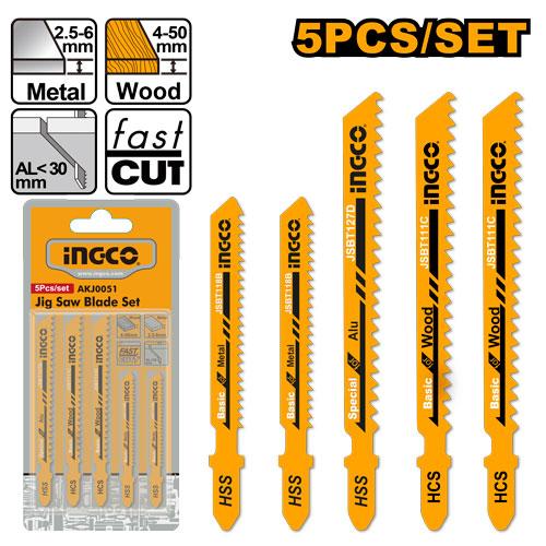 JUEGO 5 PCS SIERRA DE CALAR METAL/MADERA