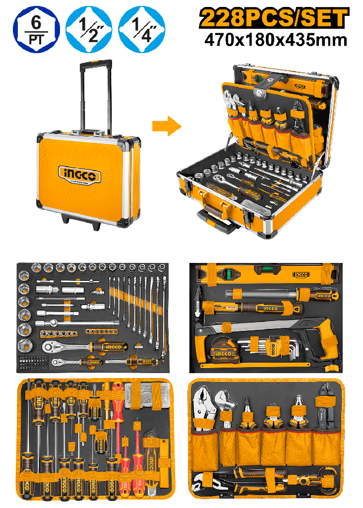 CAJA DE HERRAMIENTAS 228 PCS