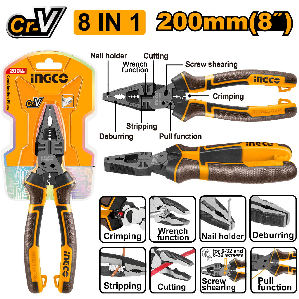 ALICATE MULTIFUNCION 8 EN 1 200mm