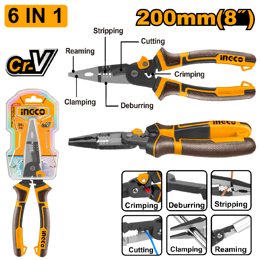 ALICATE MULTIFUNCION 6 EN 1 200mm