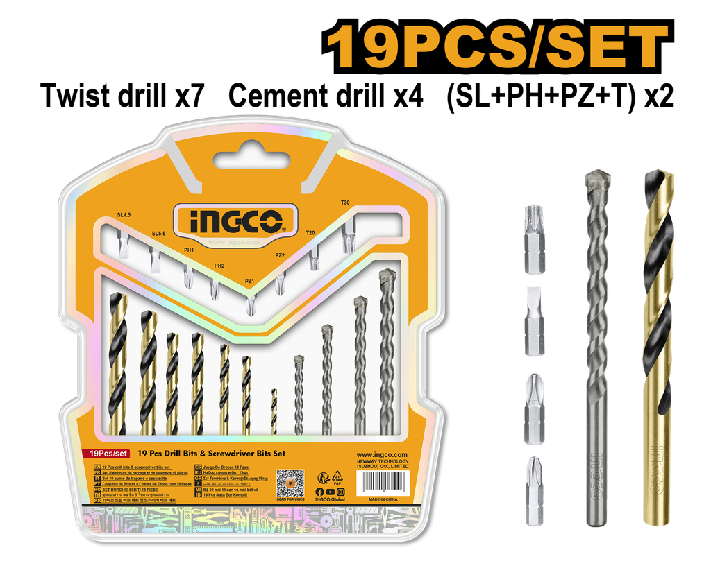 SET DE BROCAS 19 PCS