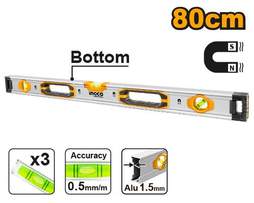 NIVEL DE BURBUJA MAGNETICO 80cm