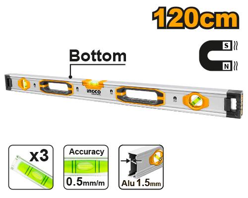 NIVEL DE BURBUJA  MAGNETICO 120 cm
