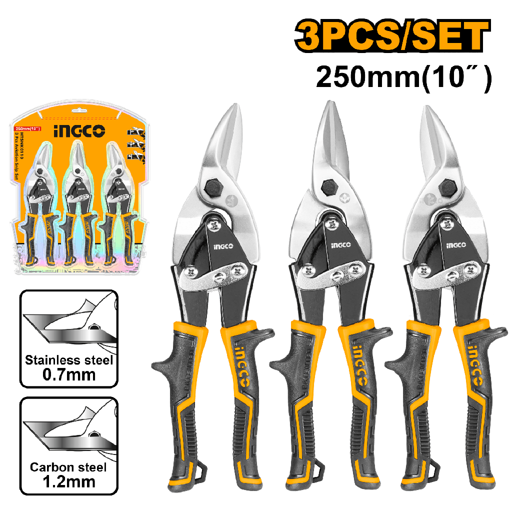 JUEGO 3 TIJERAS CHAPA