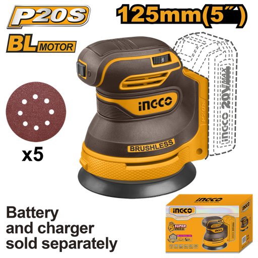 [CROSLI2002] [0517] LIJADORA ROTO ORBITAL 20V (125mm)