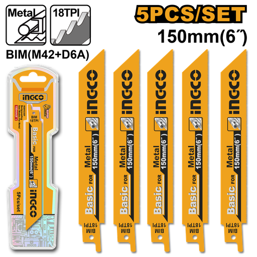 [RSB922EF] [1262] JUEGO 5 PCS SIERRA SABLE METAL