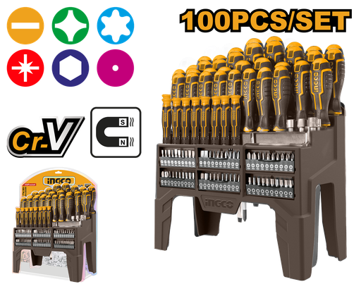 [HKSD10028] [1294] JUEGO 100 DESTORNILLADORES