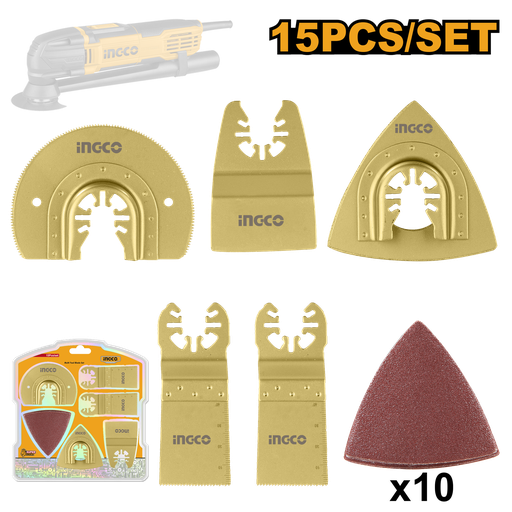 [AKTMT1502] [0453] PACK 15 ACCESORIOS PARA MULTIHERRAMIENTA