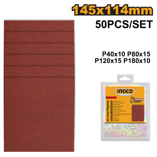 [AKFS1401021] [1264] SET DE LIJAS INGCO AKFS1401021