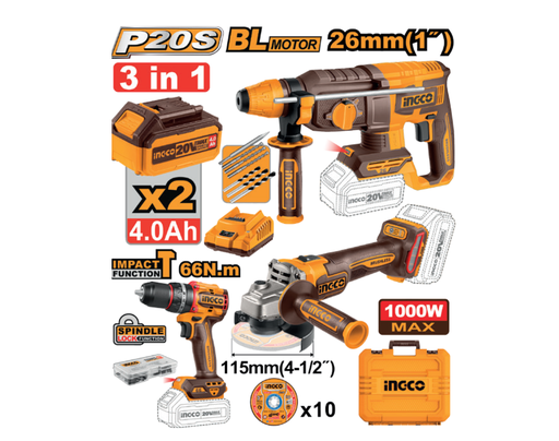 [COSLI241198E] [2503] * PACK DE HERRAMIENTAS INALÁMBRICAS DE 3 PIEZAS