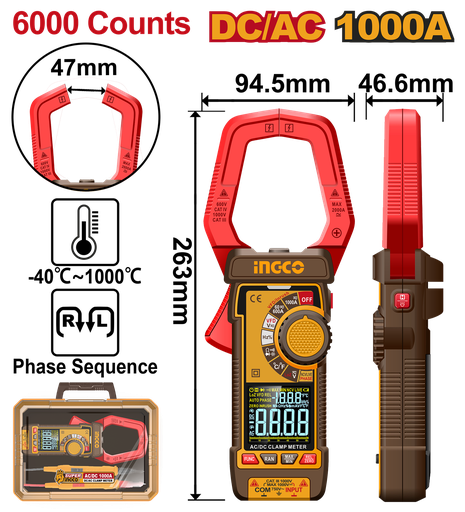 [DCM610002] [0352] PINZA AMPERIMETRICA CC/CA 1200A