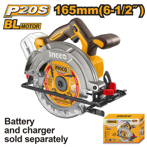 [CSLI1652] [0536] SIERRA CIRCULAR BRUSHLESS 20V 165mm
