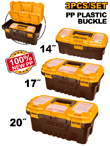 [PBXK0301] [1372] SET 3 CAJAS PLASTICO  14"- 17"- 20"