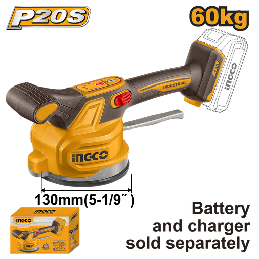 [CTVLI2001] [1083] VENTOSA VIBRATORIA AZULEJOS 20V (130mm)* No incluye Carg/Bat