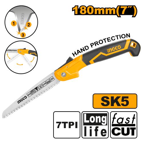 [HFSW1806] [0186] SIERRA TRONZADORA PLEGABLE 180 mm  INGCO HFSW1806