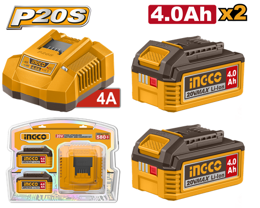 [FBCPK2013E] [1028] PACK 2 BATERIAS 4.AH + CARGADOR 20 V