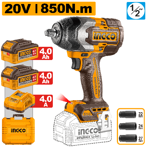 [CIWLI2085] [1498] LLAVE IMPACTO 850Nm  20 V