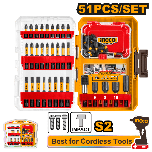 [AKDL25106] [1393] SET 51 PUNTAS DE IMPACTO + PORTA PUNTAS