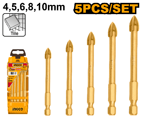 [AKD7058] [1394] SET 5 PCS BROCAS DE CERAMICA/CRISTAL