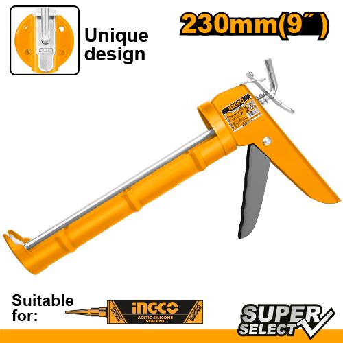 [HCG1809] [0149] PISTOLA SILICONA  CREMALLERA 230mm