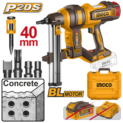 [CCNLI9005] [1406] CLAVADORA DE HORMIGON 20 V (40mm)