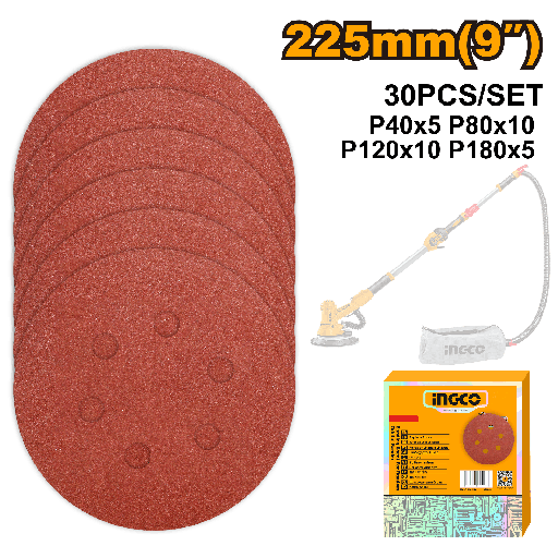 [AKRS225030] [0379] JUEGO 30 LIJAS LIJADORA DE MUROS