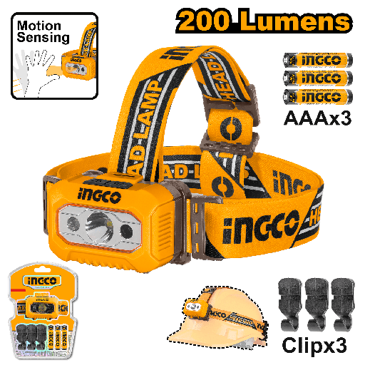 [HHL013AAA8] [0185] LINTERNA FRONTAL 200 Lm