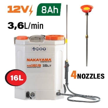 [NS1619] [077992]  PULVERIZADOR A BATERÍA 