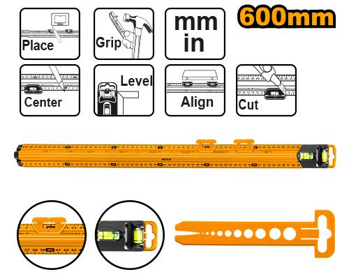 [HSR36003] [0625] REGLA/NIVEL MEDICION 600mm