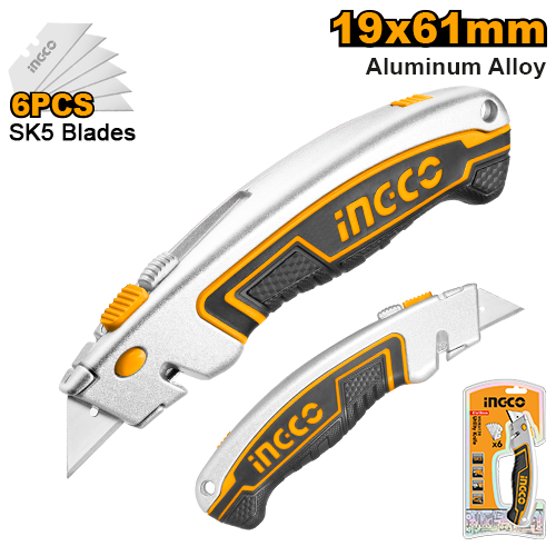 [HUK6128] [0128.1] CUTTER 19*61mm *Incluye 6 hojas*